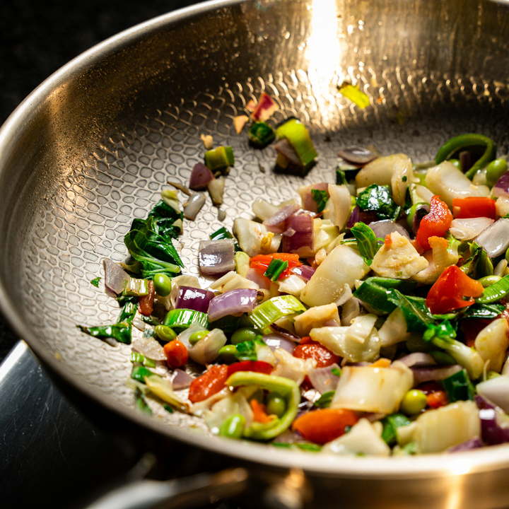Titanium Hammered Wok Pan Pro
