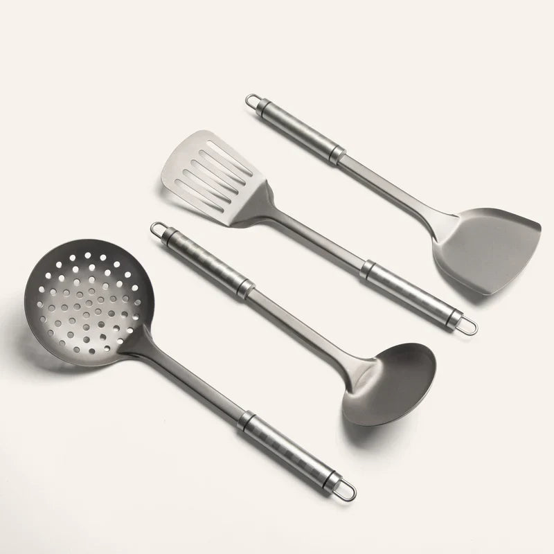 Titanium Hammered Pan Pro & Utensil Set