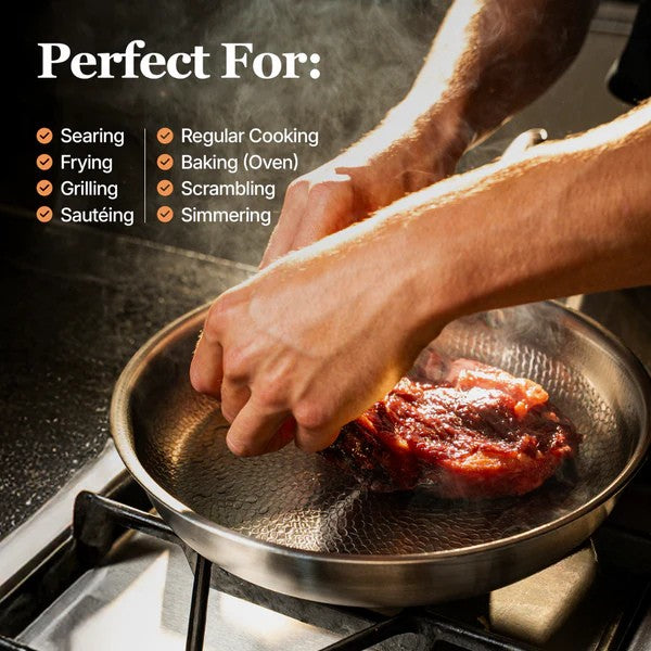 Titanium Hammered Cookware Set Pro