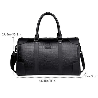 Premium Leather Weekender Duffle Bag | HUSTON