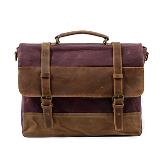 Waxed Canvas Messenger Bag | MOKALO