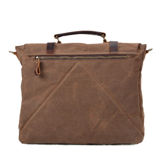 Canvas and Leather Messenger Bag | VANCOUVER