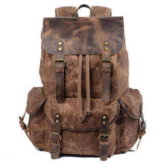 Canvas Leather Backpack | ROME