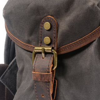 Canvas Leather Backpack | ROME