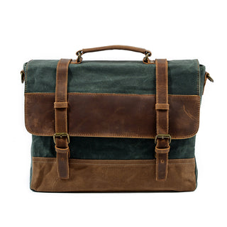 Waxed Canvas Messenger Bag | MOKALO
